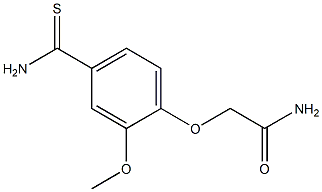 2-[4-(aminocarbonothioyl)-2-methoxyphenoxy]acetamide Structure