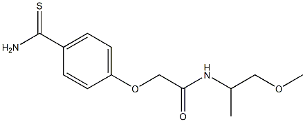 2-[4-(aminocarbonothioyl)phenoxy]-N-(2-methoxy-1-methylethyl)acetamide