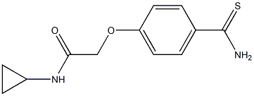 2-[4-(aminocarbonothioyl)phenoxy]-N-cyclopropylacetamide