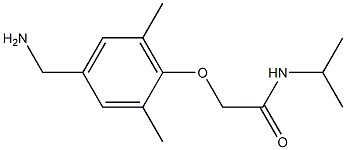 2-[4-(aminomethyl)-2,6-dimethylphenoxy]-N-(propan-2-yl)acetamide Structure