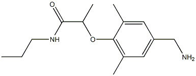 2-[4-(aminomethyl)-2,6-dimethylphenoxy]-N-propylpropanamide Structure