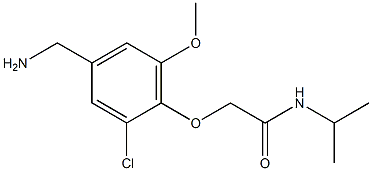 2-[4-(aminomethyl)-2-chloro-6-methoxyphenoxy]-N-(propan-2-yl)acetamide Structure