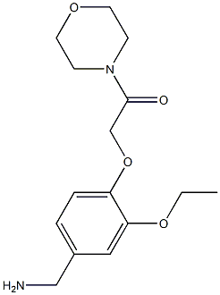 2-[4-(aminomethyl)-2-ethoxyphenoxy]-1-(morpholin-4-yl)ethan-1-one Structure