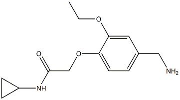 2-[4-(aminomethyl)-2-ethoxyphenoxy]-N-cyclopropylacetamide
