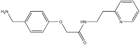 2-[4-(aminomethyl)phenoxy]-N-(2-pyridin-2-ylethyl)acetamide