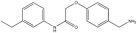 2-[4-(aminomethyl)phenoxy]-N-(3-ethylphenyl)acetamide