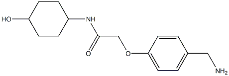  2-[4-(aminomethyl)phenoxy]-N-(4-hydroxycyclohexyl)acetamide