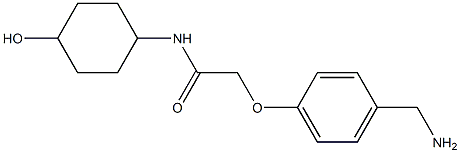 2-[4-(aminomethyl)phenoxy]-N-(4-hydroxycyclohexyl)acetamide