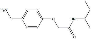 2-[4-(aminomethyl)phenoxy]-N-(sec-butyl)acetamide Struktur