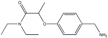 2-[4-(aminomethyl)phenoxy]-N,N-diethylpropanamide