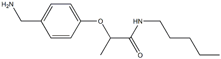 2-[4-(aminomethyl)phenoxy]-N-pentylpropanamide Struktur