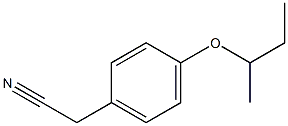 2-[4-(butan-2-yloxy)phenyl]acetonitrile 结构式