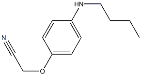 2-[4-(butylamino)phenoxy]acetonitrile,,结构式