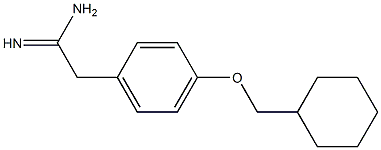 2-[4-(cyclohexylmethoxy)phenyl]ethanimidamide Structure