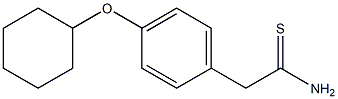 2-[4-(cyclohexyloxy)phenyl]ethanethioamide,,结构式