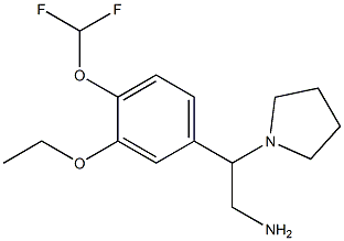 2-[4-(difluoromethoxy)-3-ethoxyphenyl]-2-(pyrrolidin-1-yl)ethan-1-amine
