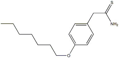 2-[4-(heptyloxy)phenyl]ethanethioamide,,结构式
