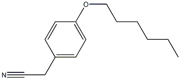 2-[4-(hexyloxy)phenyl]acetonitrile,,结构式