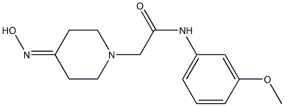 2-[4-(hydroxyimino)piperidin-1-yl]-N-(3-methoxyphenyl)acetamide Struktur