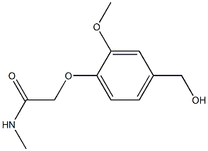 2-[4-(hydroxymethyl)-2-methoxyphenoxy]-N-methylacetamide Structure