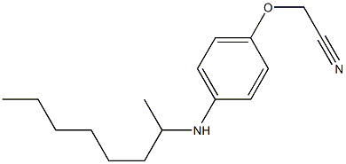 2-[4-(octan-2-ylamino)phenoxy]acetonitrile|