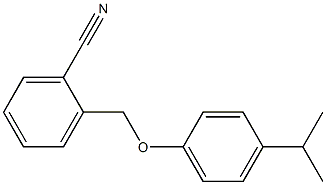 2-[4-(propan-2-yl)phenoxymethyl]benzonitrile Structure