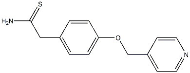 2-[4-(pyridin-4-ylmethoxy)phenyl]ethanethioamide Structure