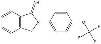 2-[4-(trifluoromethoxy)phenyl]-2,3-dihydro-1H-isoindol-1-imine Struktur