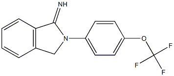 2-[4-(trifluoromethoxy)phenyl]-2,3-dihydro-1H-isoindol-1-imine|