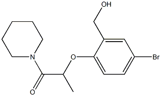 2-[4-bromo-2-(hydroxymethyl)phenoxy]-1-(piperidin-1-yl)propan-1-one