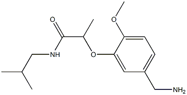 2-[5-(aminomethyl)-2-methoxyphenoxy]-N-(2-methylpropyl)propanamide|