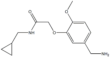 2-[5-(aminomethyl)-2-methoxyphenoxy]-N-(cyclopropylmethyl)acetamide|