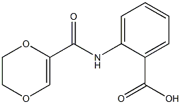 2-[5,6-dihydro-1,4-dioxine-2-(methyl)amido]benzoic acid Structure