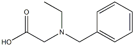 2-[benzyl(ethyl)amino]acetic acid Struktur