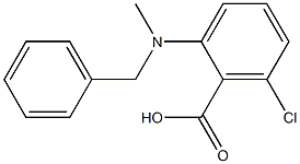 2-[benzyl(methyl)amino]-6-chlorobenzoic acid Structure