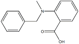 2-[ベンジル(メチル)アミノ]安息香酸 化学構造式