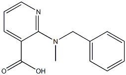 2-[benzyl(methyl)amino]pyridine-3-carboxylic acid Struktur