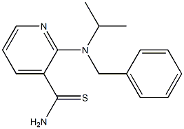 2-[benzyl(propan-2-yl)amino]pyridine-3-carbothioamide Struktur