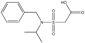 2-[benzyl(propan-2-yl)sulfamoyl]acetic acid Struktur