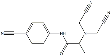 2-[bis(cyanomethyl)amino]-N-(4-cyanophenyl)propanamide