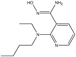 2-[butyl(ethyl)amino]-N'-hydroxypyridine-3-carboximidamide 结构式