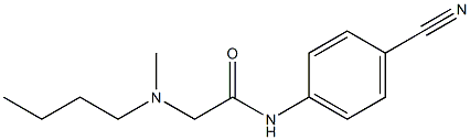 2-[butyl(methyl)amino]-N-(4-cyanophenyl)acetamide