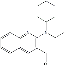 2-[cyclohexyl(ethyl)amino]quinoline-3-carbaldehyde Structure