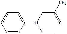 2-[ethyl(phenyl)amino]ethanethioamide Structure