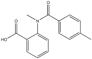 2-[methyl(4-methylbenzoyl)amino]benzoic acid Structure