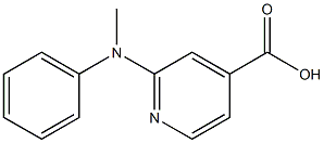 2-[methyl(phenyl)amino]pyridine-4-carboxylic acid Struktur