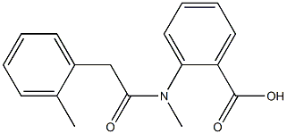 2-[N-methyl-2-(2-methylphenyl)acetamido]benzoic acid Structure