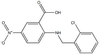 2-{[(2-chlorophenyl)methyl]amino}-5-nitrobenzoic acid Structure