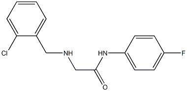 2-{[(2-chlorophenyl)methyl]amino}-N-(4-fluorophenyl)acetamide 化学構造式