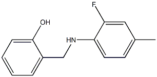 2-{[(2-fluoro-4-methylphenyl)amino]methyl}phenol,,结构式